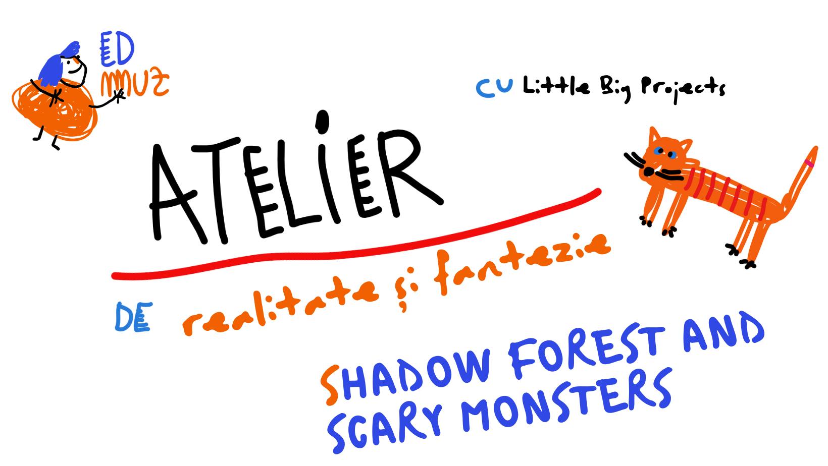 Atelier pentru copii | Shadow Forest and Scary Monsters