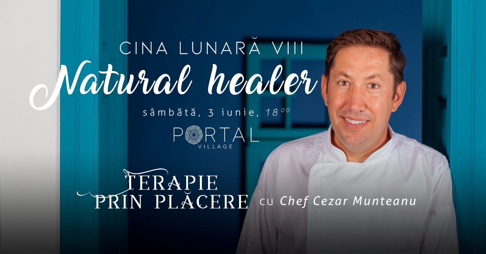 Cina lunară VIII “Natural Healer” cu Chef Cezar Munteanu