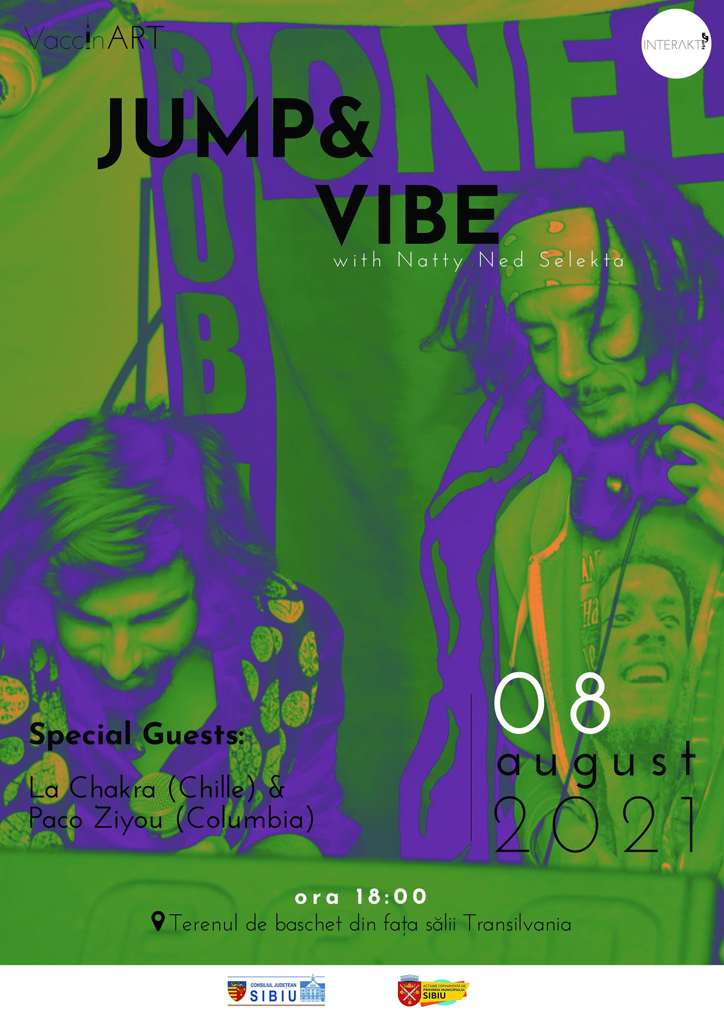 Jump & Vibe with Natty Ned Selekta- Special Guests: La Chakra (Chille) & Paco Ziyou (Columbia)