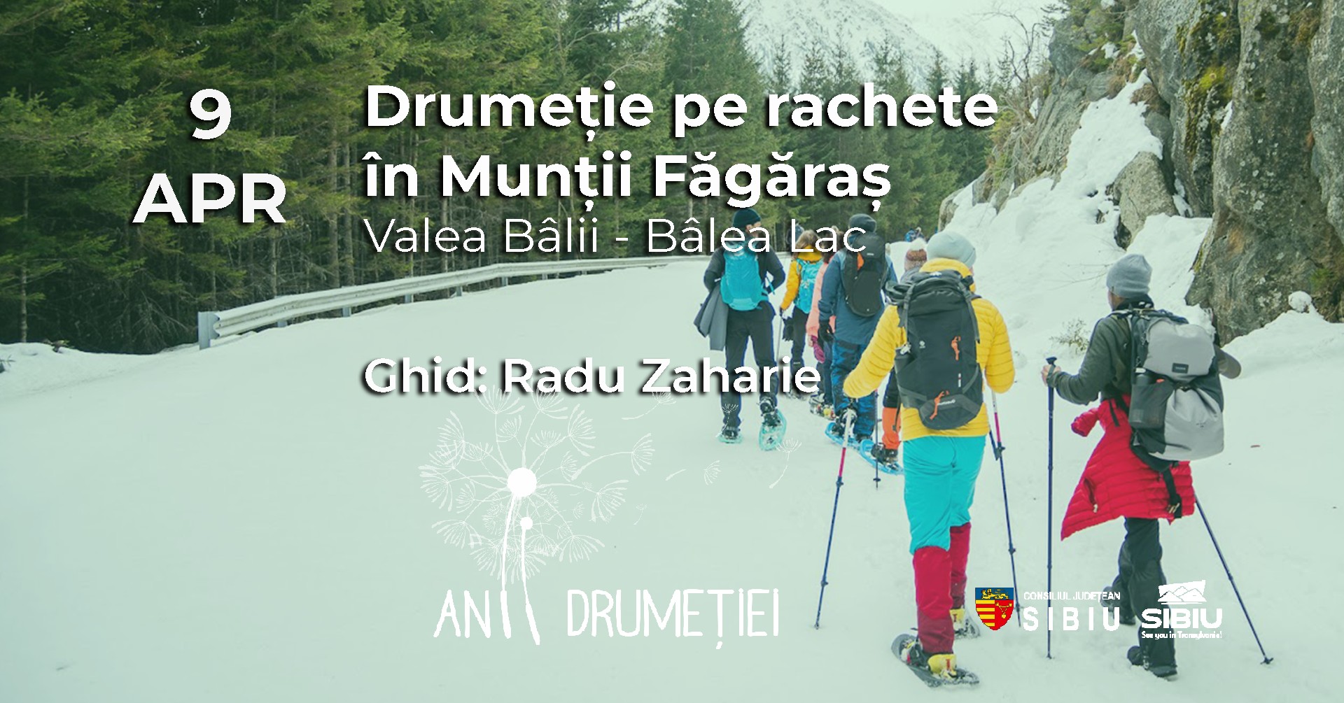 Drumeție pe rachete în Munții Făgăraș: Valea Bâlii și Bâlea Lac