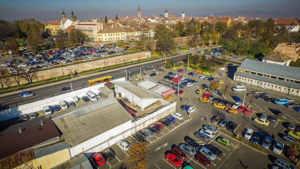 Plata parcării în Sibiu se poate face prin intermediul SMS-ului