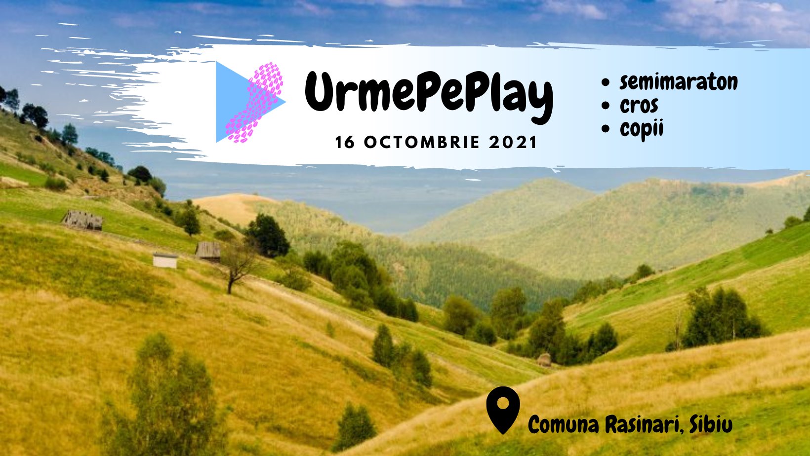 UrmePePlay de toamnă: 16 octombrie 2021 (semimaraton, cros, copii)