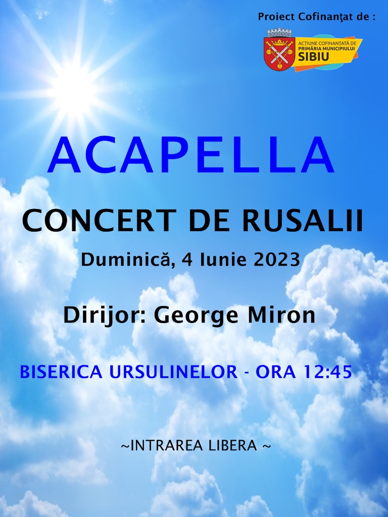 ACAPELLA- CONCERT DE RUSALII