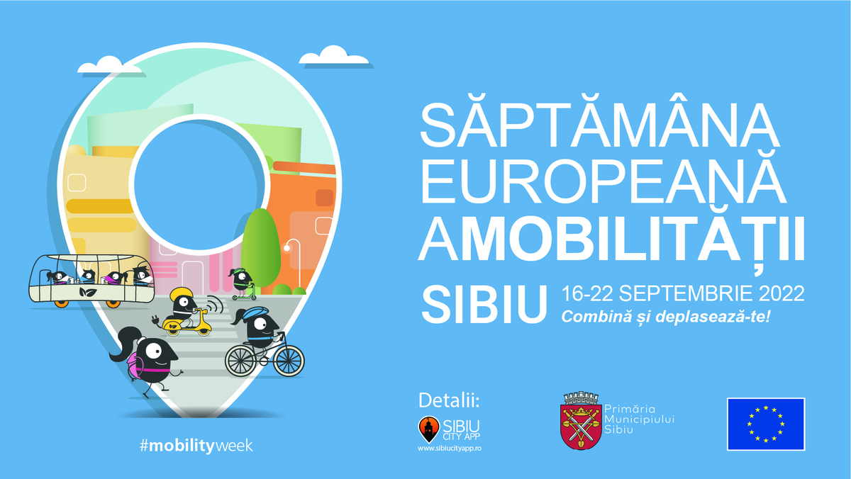 Săptămâna Europeană a Mobilității la Sibiu, 16-22 septembrie: lăsăm mașina acasă și ne bucurăm de mișcare și de oraș  
